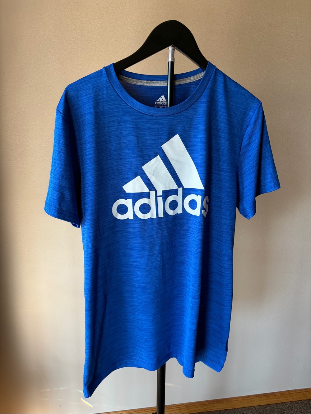 adidas Royal Blue Short-Sleeve Logo Tee